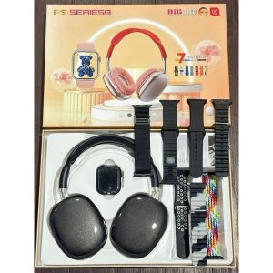 P9 Series Smartwatch with Headphones - Black